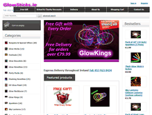 Tablet Screenshot of glowsticks.ie