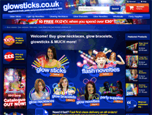 Tablet Screenshot of glowsticks.co.uk